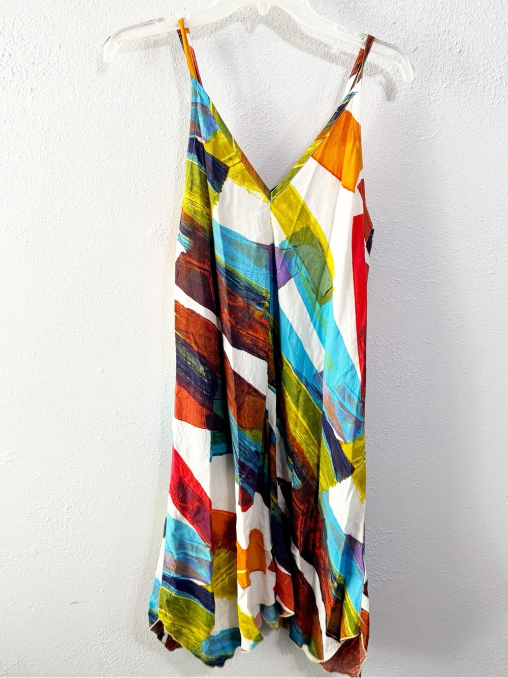 Jams World V-Neck Spaghetti Strap asymmetrical Vernice dress small